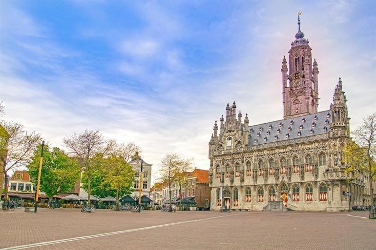 Ruime Studio 'In De Drie Koningen' In Hartje Middelburg Esterno foto